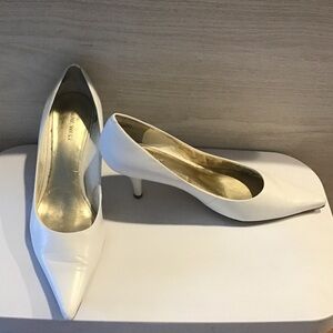 Genuine leather pump heel 8